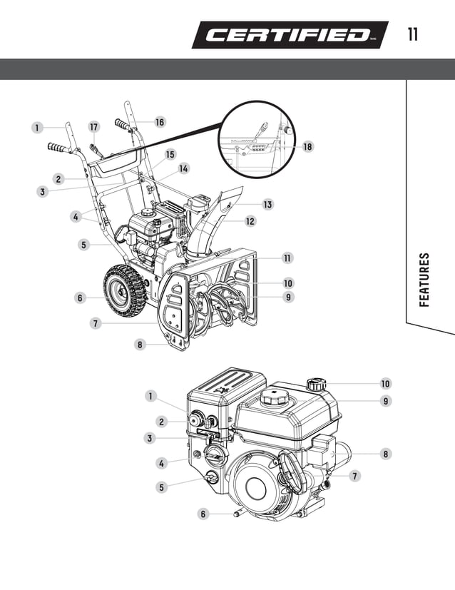 Certified Snowblower 060 37406 instruction manual en