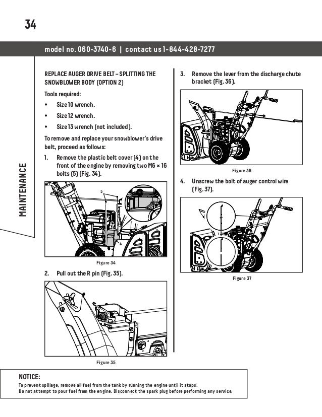Certified Snowblower 060 37406 instruction manual en