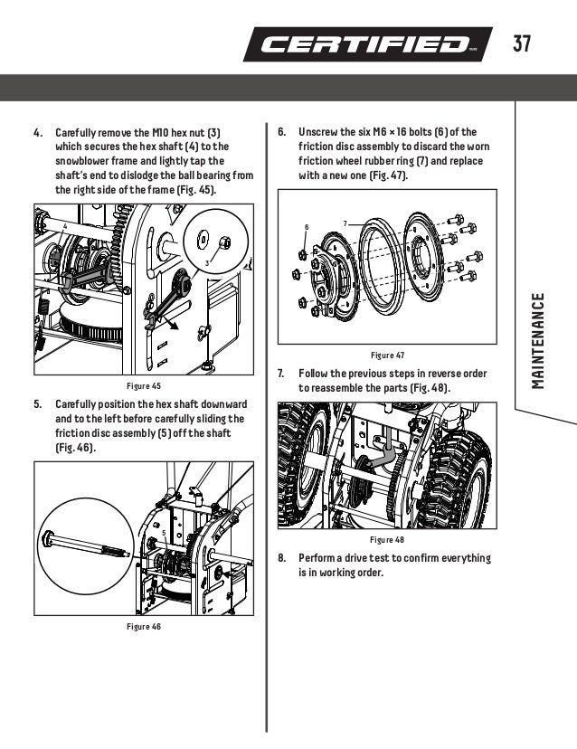 Certified Snowblower 060 37406 instruction manual en