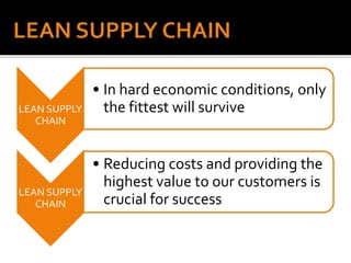 060 LEAN SUPPLY CHAIN VALUE STREAM MAPPING | PPTX