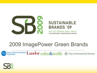 2009 ImagePower Green Brands
 