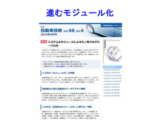 進むモジュール化
 