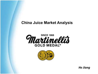 China Juice Market Analysis
He Jiang
 