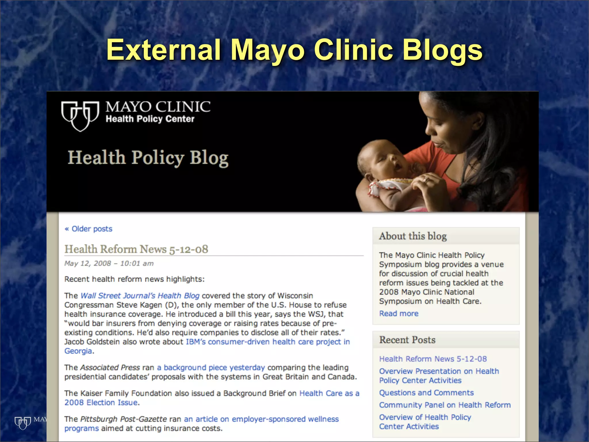 Presentation at Ragan Workshop