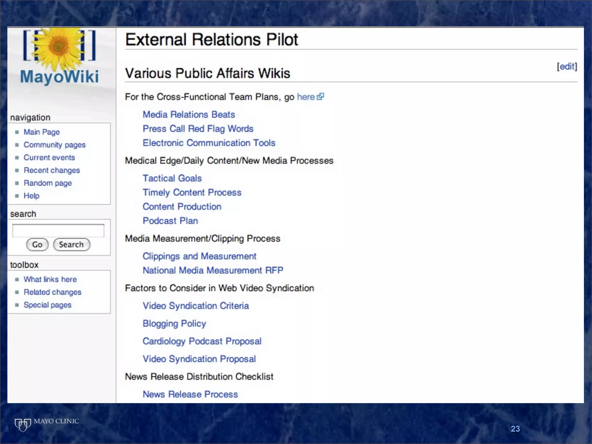 Presentation at Ragan Workshop