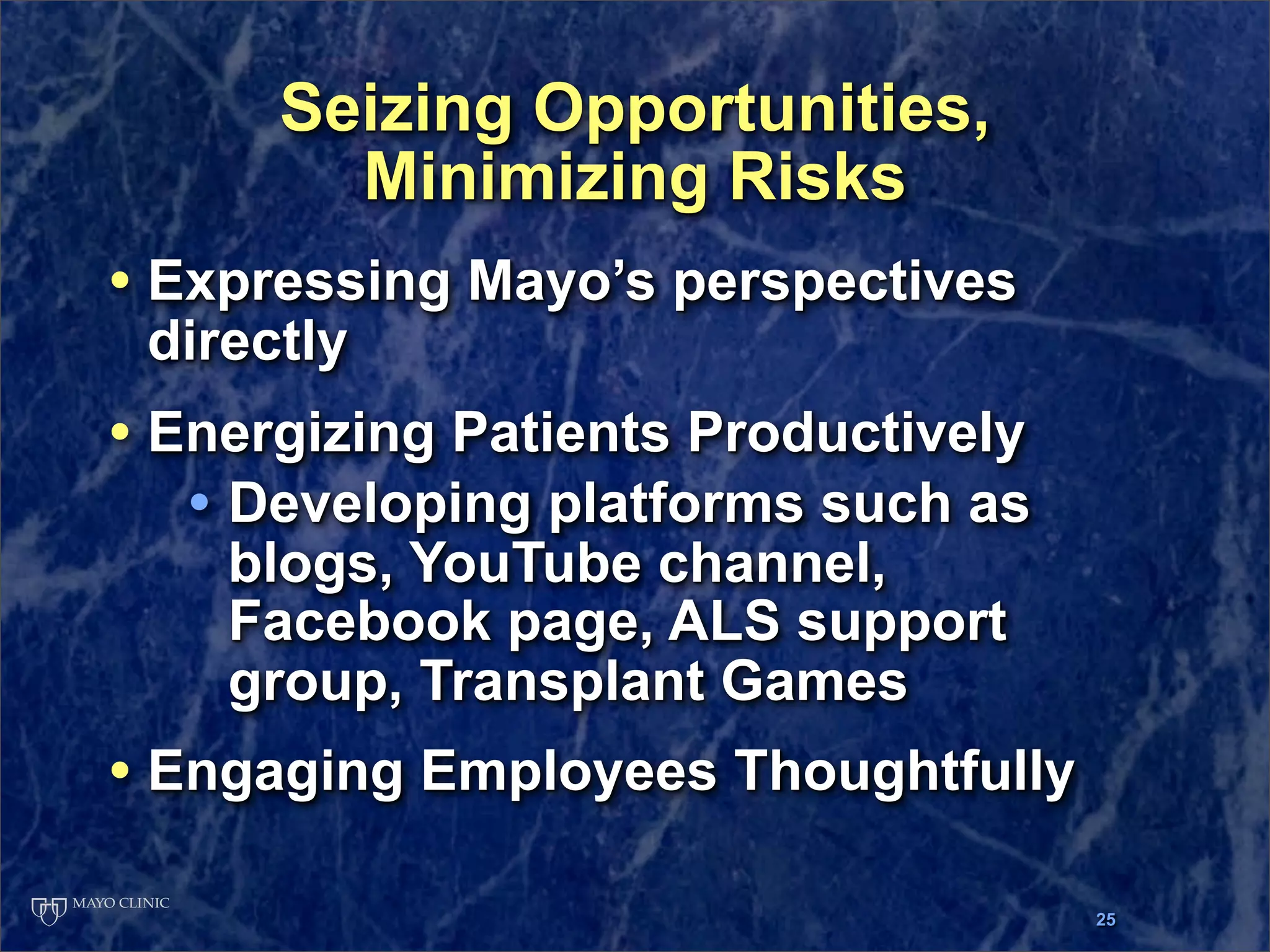 Presentation at Ragan Workshop