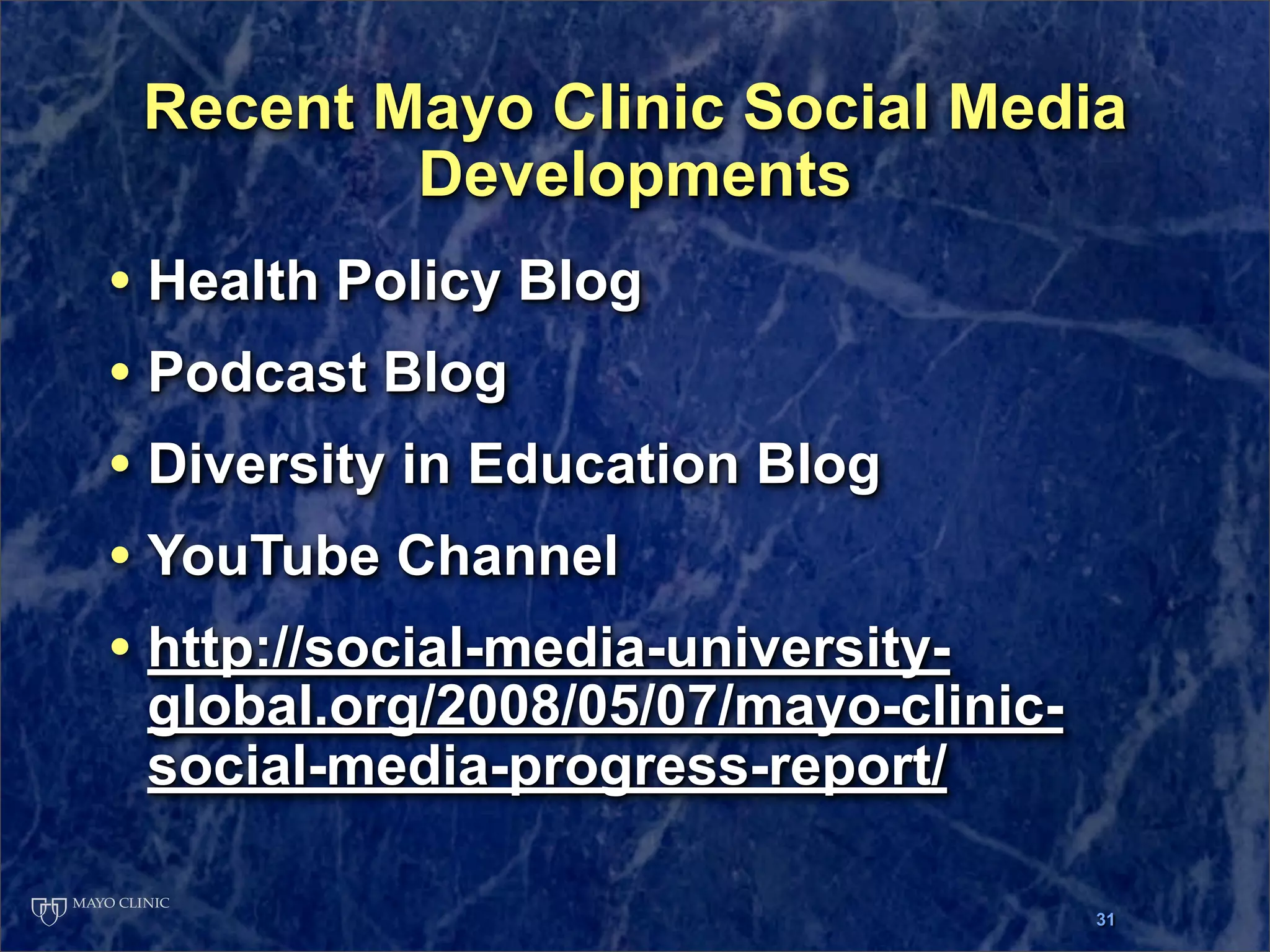 Presentation at Ragan Workshop