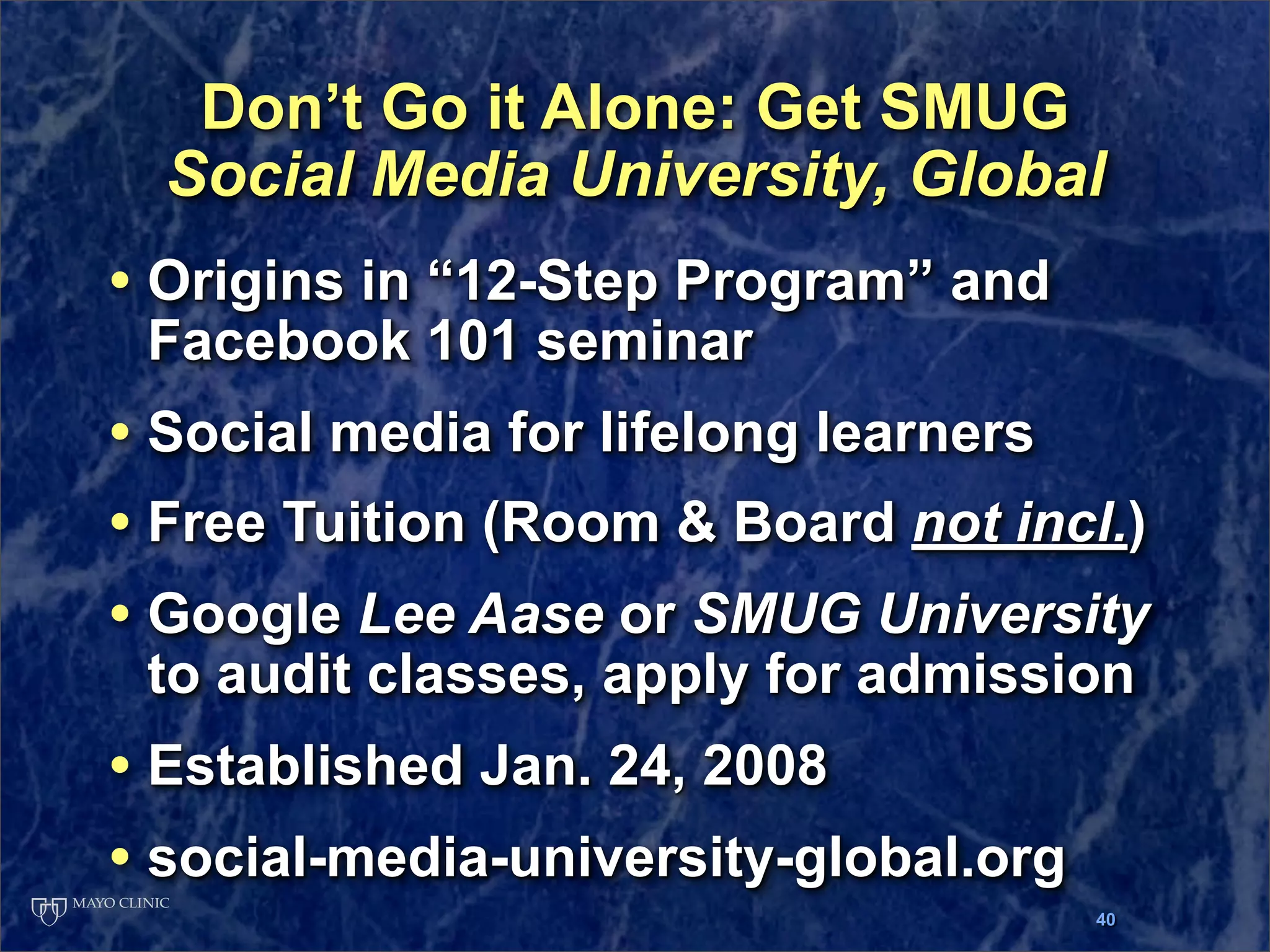 Presentation at Ragan Workshop