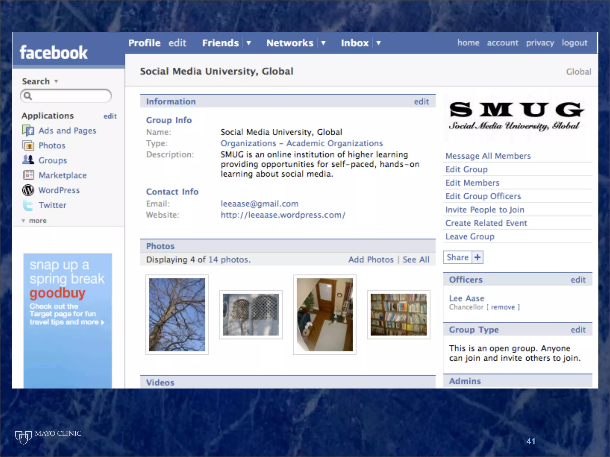 Presentation at Ragan Workshop