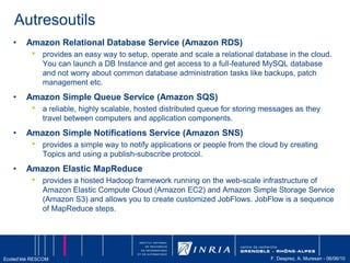 Ressources, briques logicielles et applications disponibles à travers le réseau pour des clients de tailles différentes