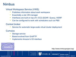Des domaines applicatifs différents (pour l’instant!)