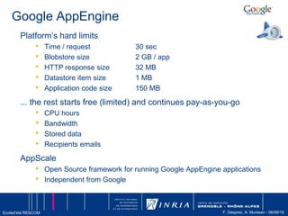  PortabilitéMachinevirtuelleMachinevirtuelleVM0N1Noeud de calculCrédits: T. Priol, INRIA