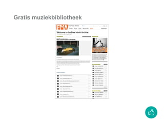 Gratis muziekbibliotheek
 