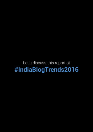 India Blog Trends 2016