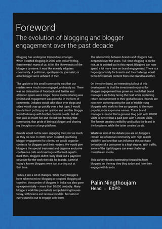 India Blog Trends 2016