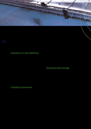 #12 
The difference in employment under the two 
scenarios is not only that of nearly 100,000 jobs. 
In the advanced scenario, benefiting from more 
proactive efforts, around 55% of employment is 
to be had from offshore wind, as opposed to just 
35-45% from offshore under the existing support 
scenario. This reflects very precisely the need 
for TPWind because without it, wind energy could 
remain stagnated within the boundaries of existing 
technology. 
Education of a New Workforce 
Given the high-tech nature of wind energy 
technology, increased employment from wind 
energy will raise the European skills standard, 
as targeted in the Lisbon Action Plan. To do this, 
those who fully understand the needs must come 
together to develop curricula and precisely identify 
the needs for the industry. 
TPWind will gather those in the sector already 
involved in the education of new staff, to exchange 
needs and develop curricula; and moreover 
will enable dialogue between such academic 
institutions and industry itself, so that employment 
needs can be precisely identified and catered for. 
A Healthy Environment 
According to the conclusions of “Energy and 
Environment in the European Union - Tracking 
Progress Towards Integration”, a new report from 
the European Environment Agency, more action 
is required to reduce energy consumption and 
to encourage the introduction of technologies 
with low environmental impacts. In particular, 
it recommends greater use of renewable energy 
sources and reiterates the need for long term 
targets (beyond 2010), to provide a clear direction 
for EU energy policy. The publication highlights 
the need for governments around the world 
to encourage investment in renewable energy 
technologies. 
The successful meeting of wind energy targets 
for 2020 and 2030 will be instrumental in a large 
proportion of the drive to decouple economic growth 
from environmental degradation. A dedicated 
Working Group on environment and public opinion 
will assess what needs to be done to effectively 
address potential single and cumulative impacts 
on avian, terrestrial and marine ecosystems. 
TPWind objectives are closely aligned with those of 
the Environmental Technologies Action Plan (ETAP): 
“Getting from Research to Markets; Improving 
Market Conditions” and “Acting Globally.” The 
Environment and Public Support Working Group 
will place emphasis on environmental impacts of 
wind energy development, maintaining close links 
with environmental NGOs. 
Slowing Climate Change 
Environmental pollution and the emission of CO2 
from the use of fossil fuels constitute a threat to 
health, the environment and sustainable economic 
growth. The use of fossil fuels is responsible for 
70% of greenhouse gas emissions. 
The climate change challenge must include a shift 
in the way we produce and consume energy. Many 
solutions and approaches are being developed 
to reduce emissions, e.g. emissions trading 
and the flexible mechanisms under the Kyoto 
Protocol. However, it is important to acknowledge 
that the cheapest solution in the short run is not 
necessarily the cheapest long term solution. In the 
long term, Europe must accelerate its transition to 
non-conventional sources of energy. 
Wind power can make a substantial contribution to 
the EU emission reduction targets under the Kyoto 
Protocol. With sufficient emphasis on technological 
R&D and market development, wind could meet 
30% of the Union’s obligation by 2010. 
 