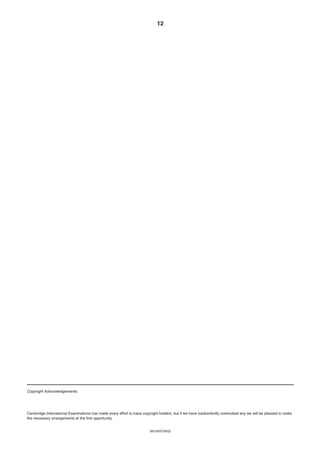 12
0610/6/O/N/02
Copyright Acknowledgements:
Cambridge International Examinations has made every effort to trace copyright holders, but if we have inadvertently overlooked any we will be pleased to make
the necessary arrangements at the first opportunity.
 