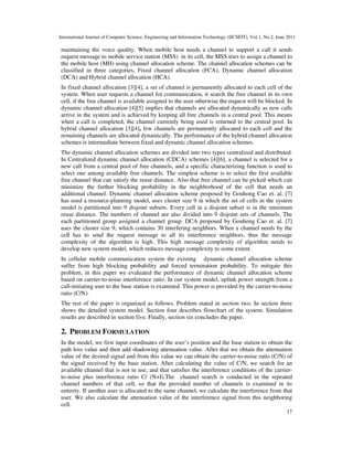 PERFORMANCE ENHANCEMENT OF DYNAMIC CHANNEL ALLOCATION IN CELLULAR ...