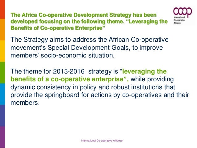dr sifa overview of africa co operative development strategy 2013 20
