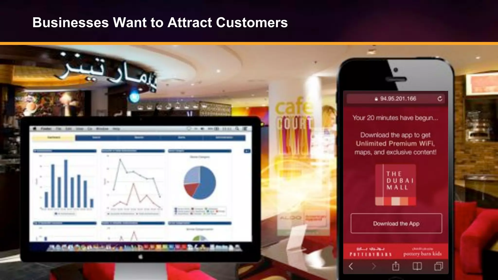 © Copyright 2014. Aruba Networks, Inc. All rights reserved #airheadsconf
Businesses Want to Attract Customers
 