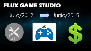 FLUX GAME STUDIO
Julio/2012
21
30
Junio/2015
 