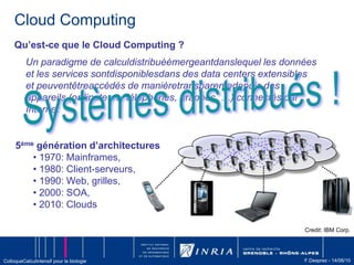 La transparence d’utilisation des grandes plates-formes distribuées est primordiale