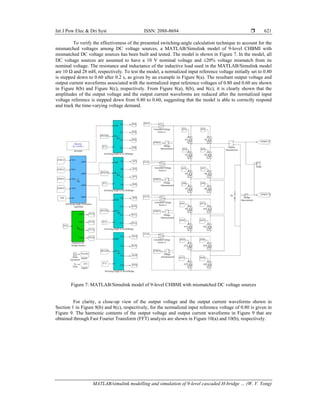 H Bridge Matlab MATLAB/Simulink modelling and simulation of 9-level cascaded h-bridge ...