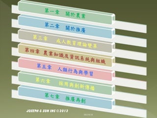 Joseph & Son Inc @2013
2013/6/18 2
 