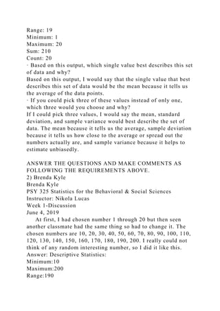 #06198 Topic PSY 325 Statistics for the Behavioral & Social Scien.docx