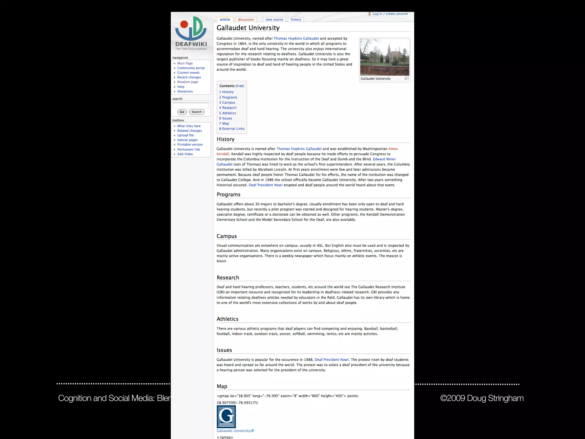 Cognition and Social Media: Blended Learning Strategies in the ASL Classroom   ©2009 Doug Stringham
 