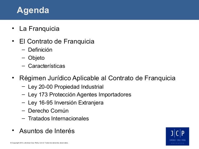 Aspectos Legales Inversión Franquicias