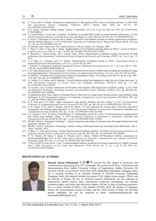 FPGA implementation of high-performance Huffman encoder for image ...