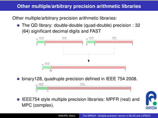 The MPACK : Multiple precision version of BLAS and LAPACK | PDF