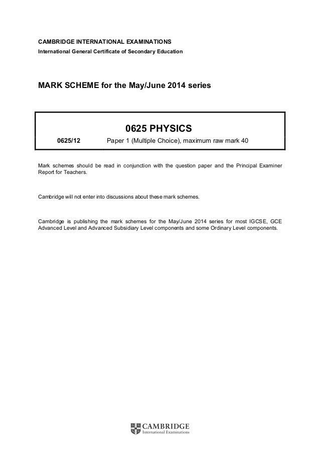 Physics Examiner Report June 2003 Custom Paper Example