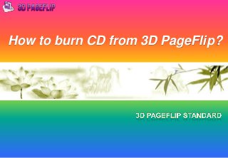 How to burn CD from 3D PageFlip?
PPT模板下载：www.1ppt.com/moban/
 