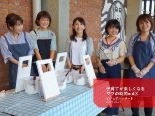 Kochi Startup BASE®
©2019 H-tus. Ltd.
http://startup-base.jp/
子育てが楽しくなる
ママの時間vol.3
ビジュアルレポート
2019.06.29
1
 