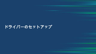 ドライバーのセットアップ
 