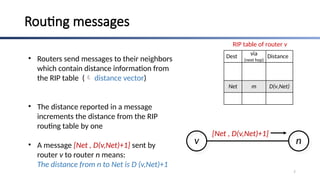 RIP implementation routing information protocol | PPTX