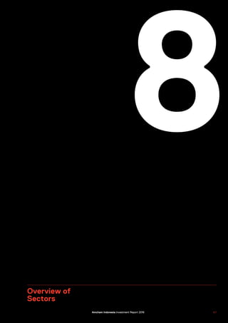 8
Overview of
Sectors
US–Indonesia Investment Report 2016 5 7Amcham Indonesia Investment Report 2016
 