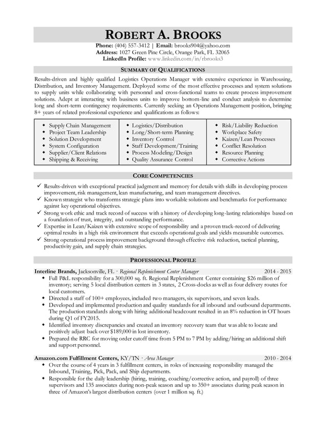 Robert Brooks Resume 2015 PDF