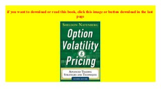 Option Volatility and Pricing: Advanced Trading Strategies and Techniques,  2nd Edition kindle$@@