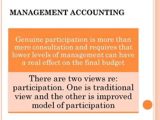 MANAGEMENT ACCOUNTINGMANAGEMENT ACCOUNTING
 
