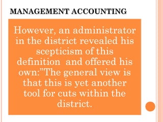 MANAGEMENT ACCOUNTINGMANAGEMENT ACCOUNTING
 