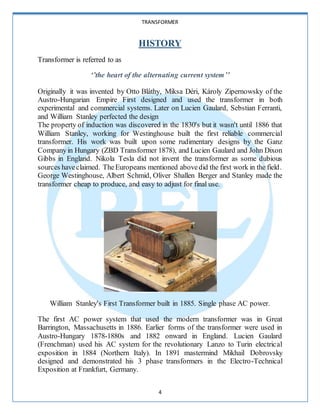 Distribution Transformers | DOCX