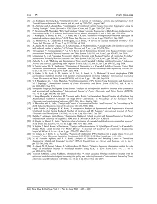 Asymmetric hybrid multilevel inverter with reduced harmonic using ...