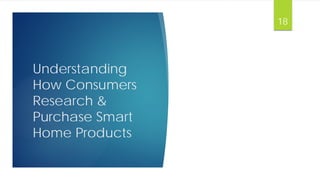 Understanding
How Consumers
Research &
Purchase Smart
Home Products
18
 