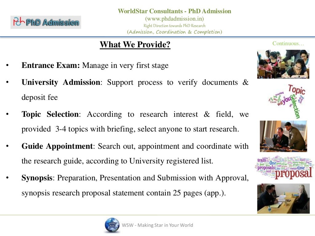 phd admission ppt