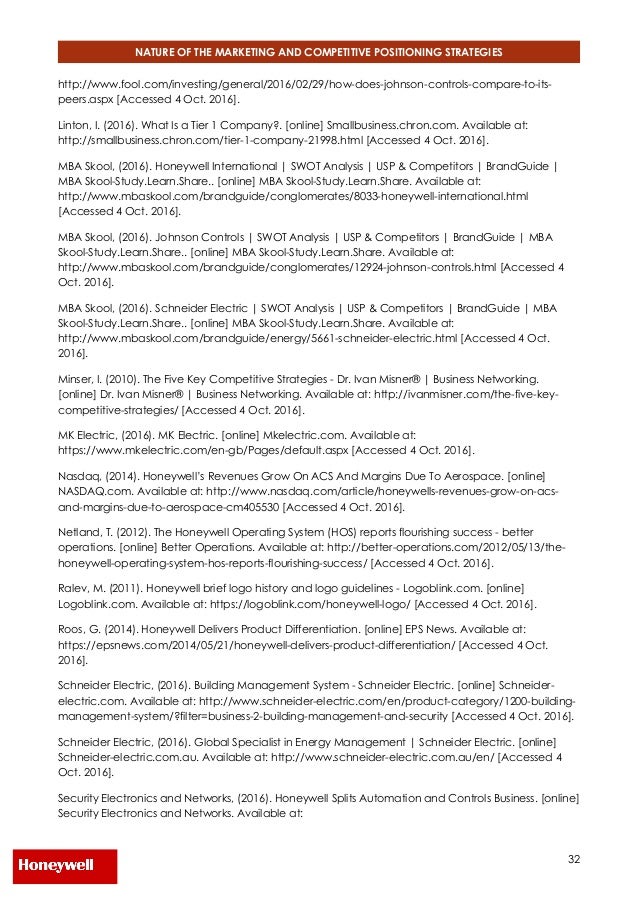 Honeywell Final Mktg304 43626335 Alfred Hu Wayne 12 Monday