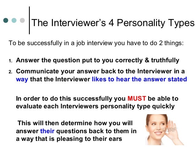 knowing your interviewer s personality type answering personality test interview questions