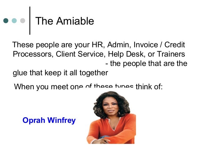 amiable personality type